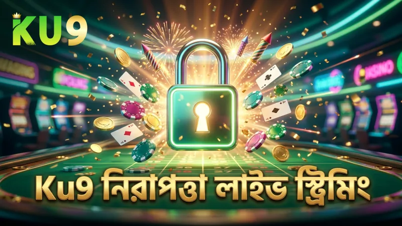 Ku9 লাইভ স্ট্রিমিংয়ের মাধ্যমে গেমের নিরাপত্তা নিশ্চিত।